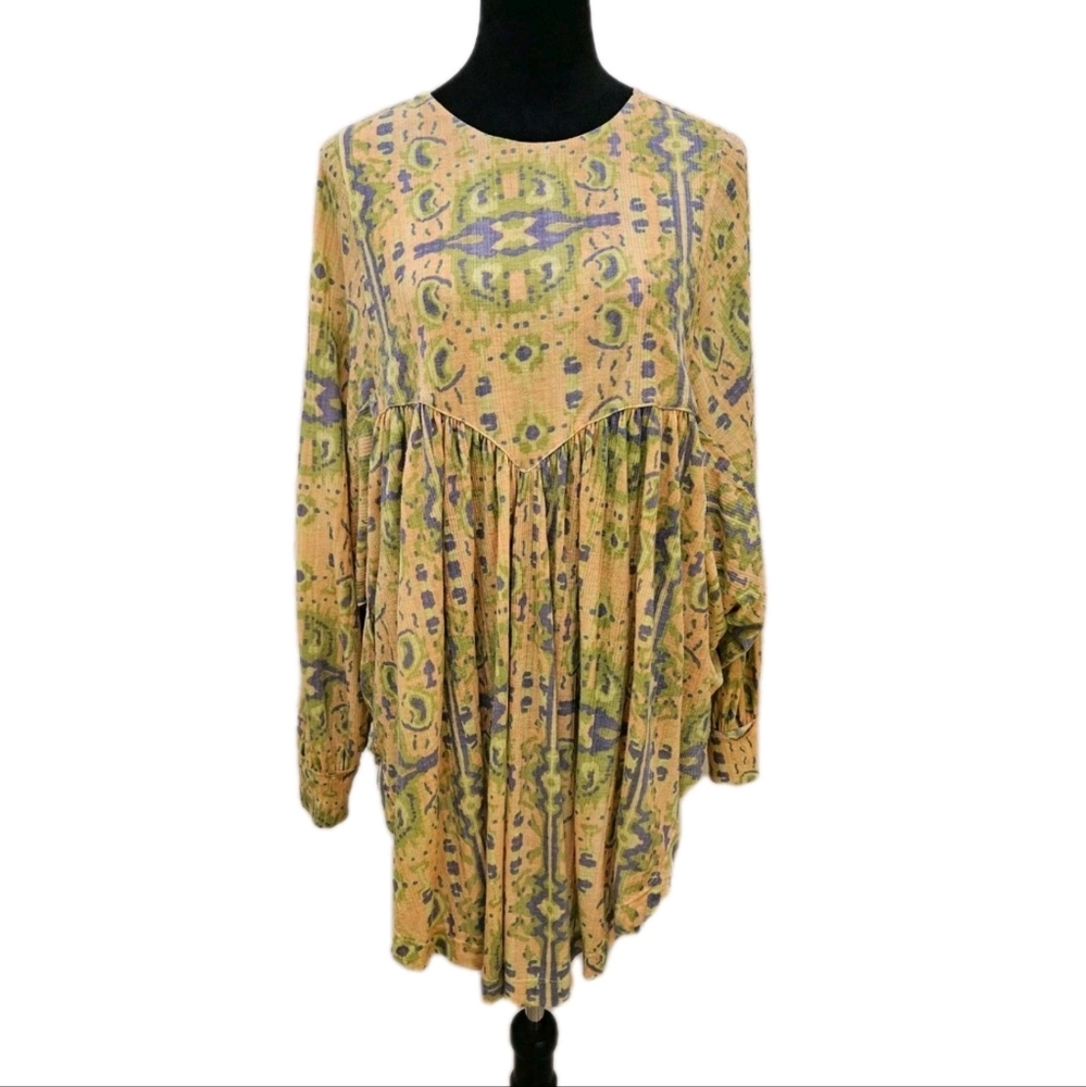 Free People Vibrant Floral Blouse - Picture 1 of 16